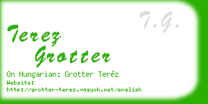 terez grotter business card